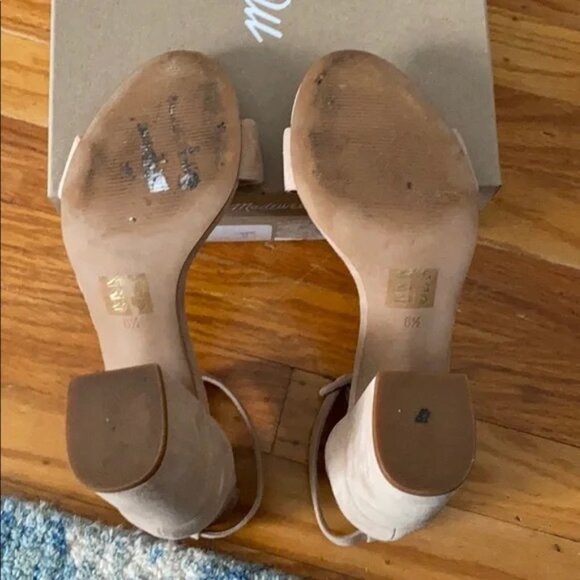 Madewell Regina Ankle-Strap Sandals in Sand Dune, Size 6.5 - Picture 9 of 9